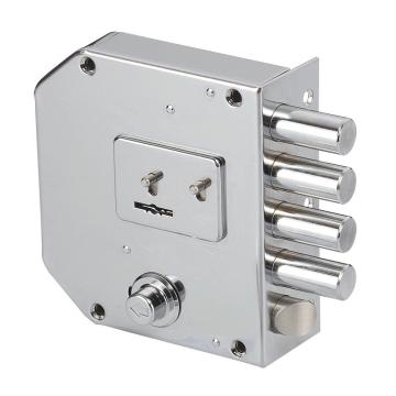Double-Bit 5section Rim Lock with Chrome Finished | Taiwantrade.com