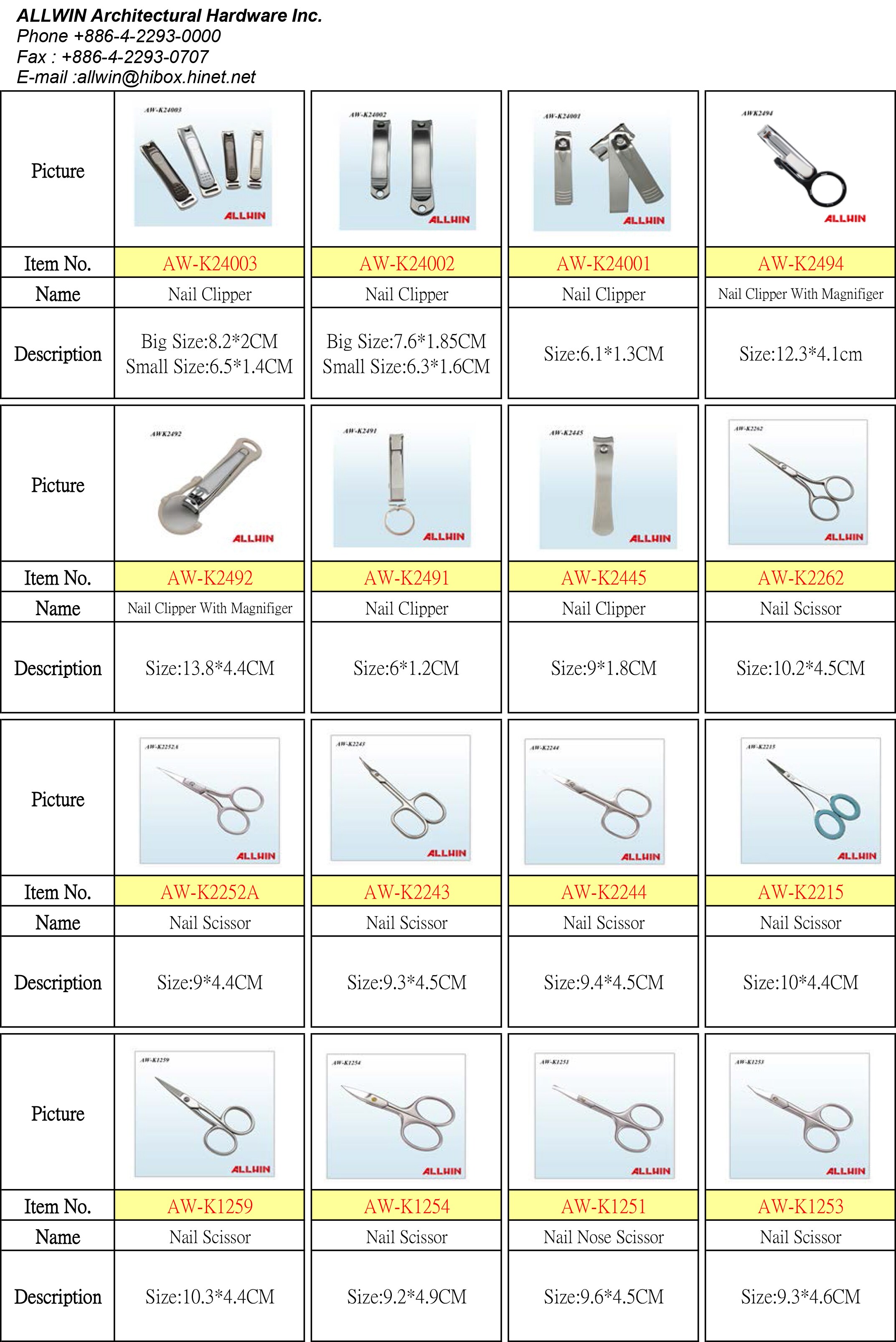 nail clipper & scissors
