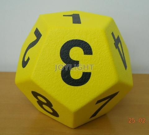 12 sided PU skin foam dices