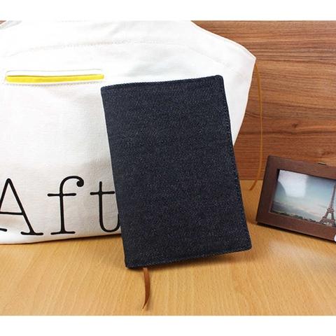 A6 Denim Adjustable Book Sleeve, Handmade Book Cover, Protector