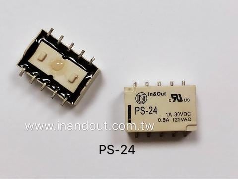 超小型第三代信号继电器 标准表面贴装型 24vdc 10脚 2组转换 高触点