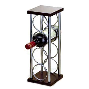 4 Bottle Wooden Wine Rack