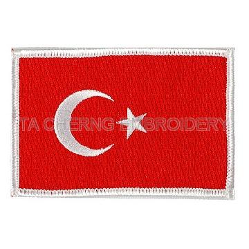 Embroidery flag patches