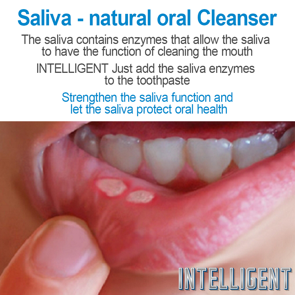 INTELLIGENT Saliva Enzymes Teeth Whitening Toothpaste Natural Without