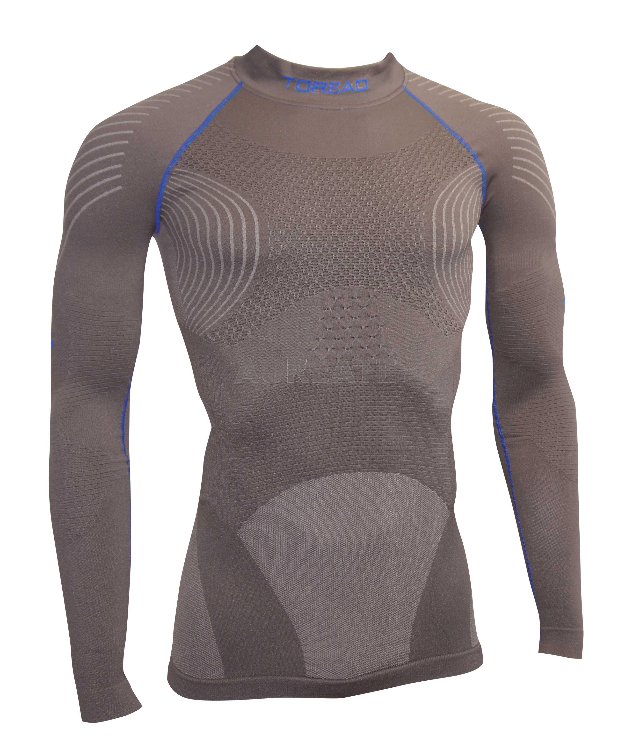 Mens Thermal Winter Gear Compression Shirt Underwear Baselayer Long
