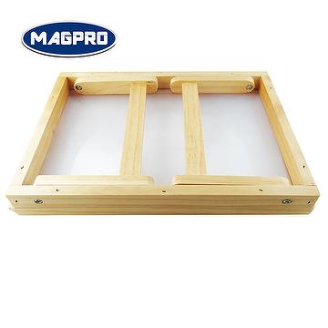 collapsible wooden frame magnifier