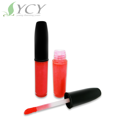 Glossy cosmetics light up lip gloss no labels lipgloss