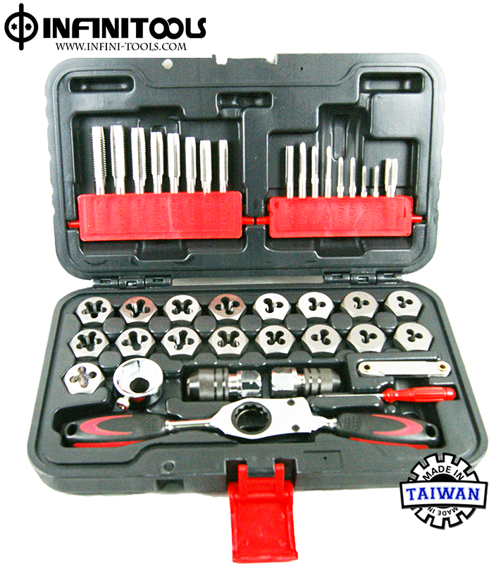 40piece Tap and Die Set (Ratcheting Tap Wrench)