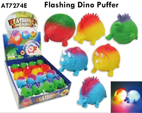 FLASHING DINO PUFFER