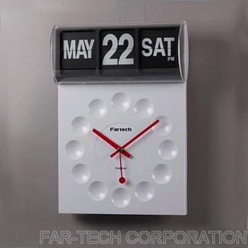 AD-802 MONO TUBE CALENDAR CLOCK; (Flip Clock / Wall Clock)