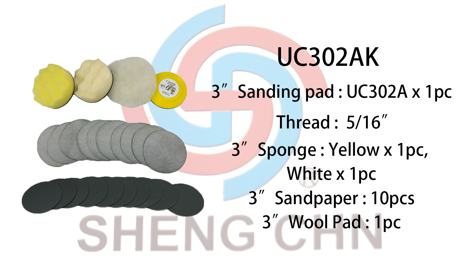SANDING PAD KITS, UC302AK Taiwantrade