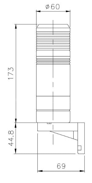 TEND天得60φ單層多色警示燈