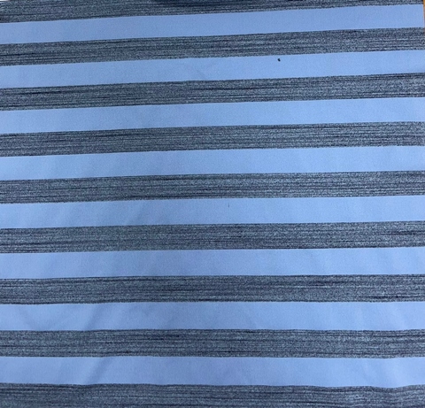 Polyester Two Tone Stripe Functional Knit Fabric