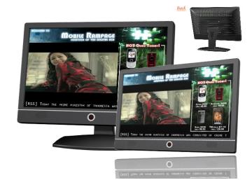 Network Digital Signage AD player with 19