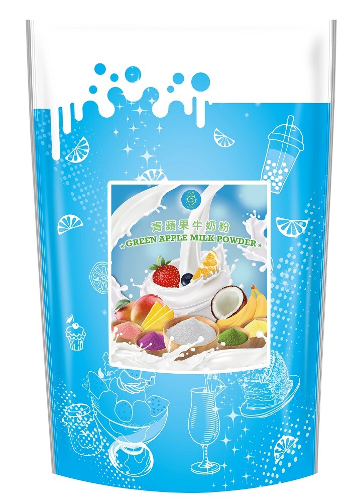 Bubble Tea Drink Powder Green Apple Milk Powder Made In Taiwan Instant