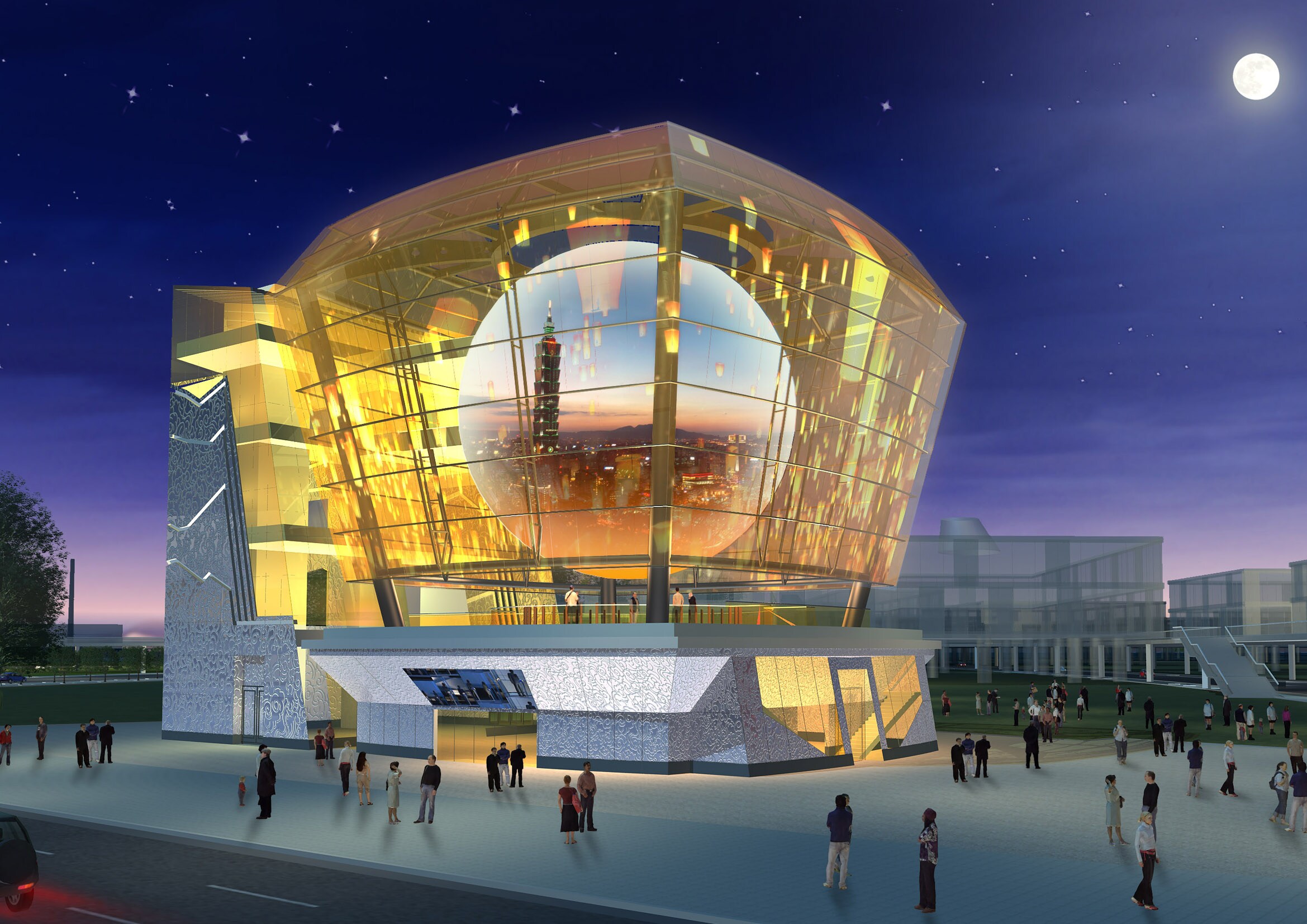 世博会台湾馆 天灯耀上海