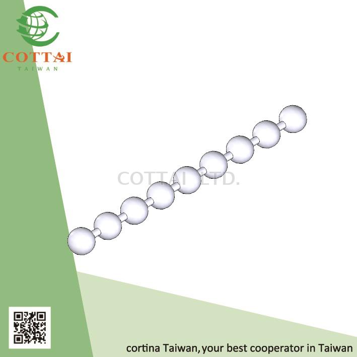 COTTAI Plastic ball chain 4.5 x 6mm (10) customer colors available