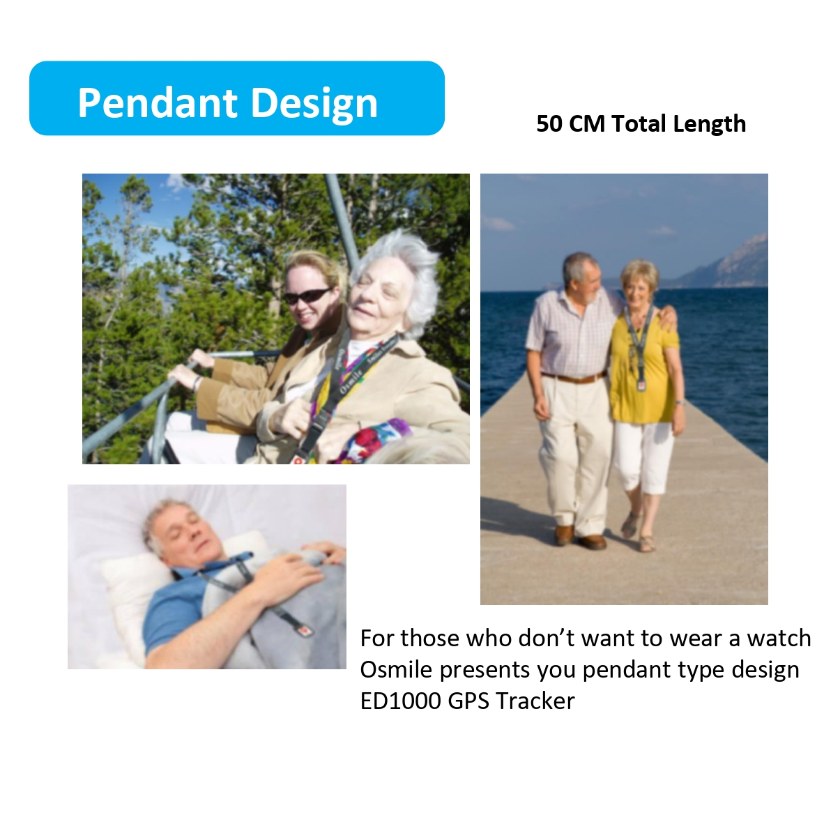ED1000 - Senior Dementia & Alzheimer GPS Tracker Pendant
