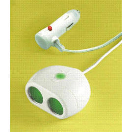 12V/10A TWIN ACCESSORY ADAPTOR (WITH COLOR CHANGING LED) | Taiwantrade