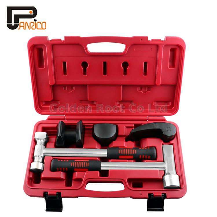 5pcs Aluminum Body Hammer & Dolly Set