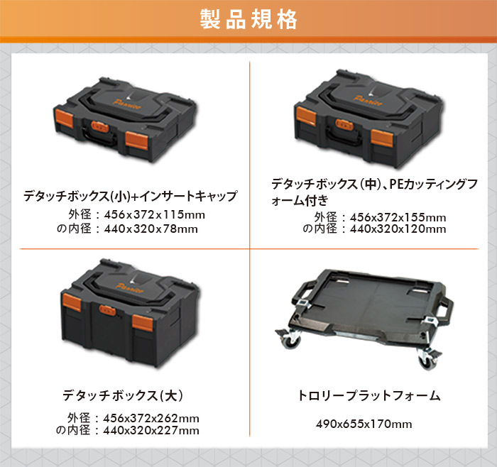 技術者ポータブルツールオーガナイザー収納ボックススタッキングツール