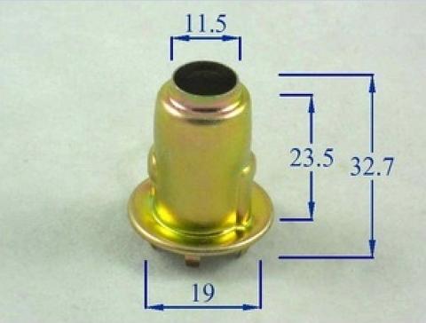 Single Contact Stamping Lamp Socket with Crew