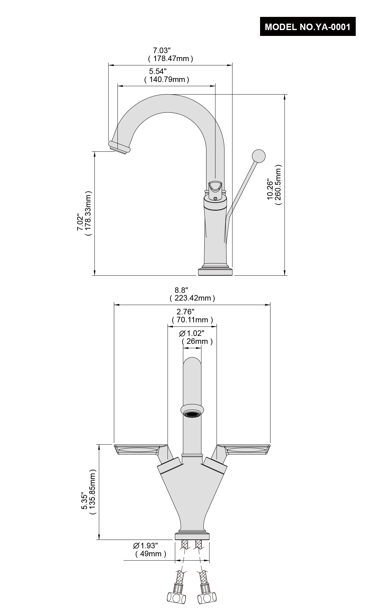 Kitchen Faucet YA0001 SEAMAN ENTERPRISE CO., LTD.
