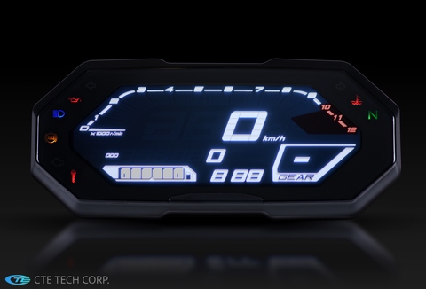 Universal Digital LCD Motorcycle Speedometer, Dashboard