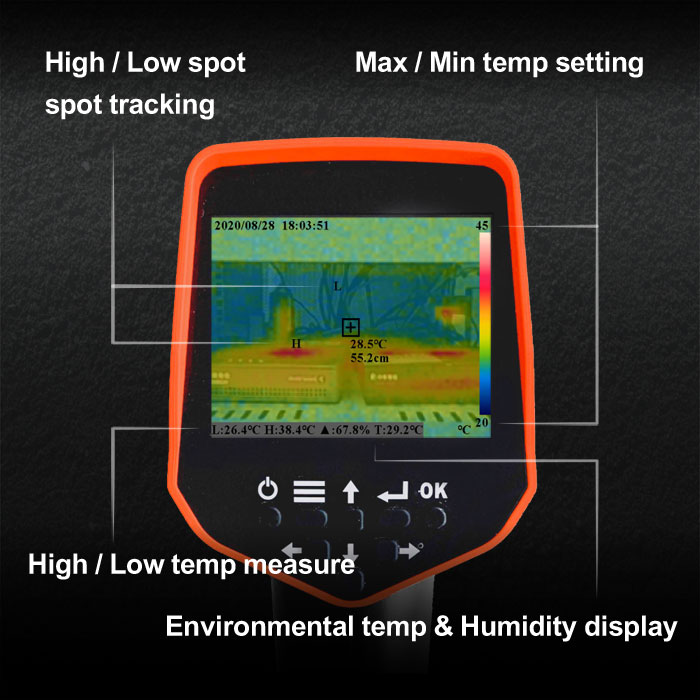 Thermal Imager Handheld Infrared Thermal Imaging Camera Thermographic Camera with Wi-Fi