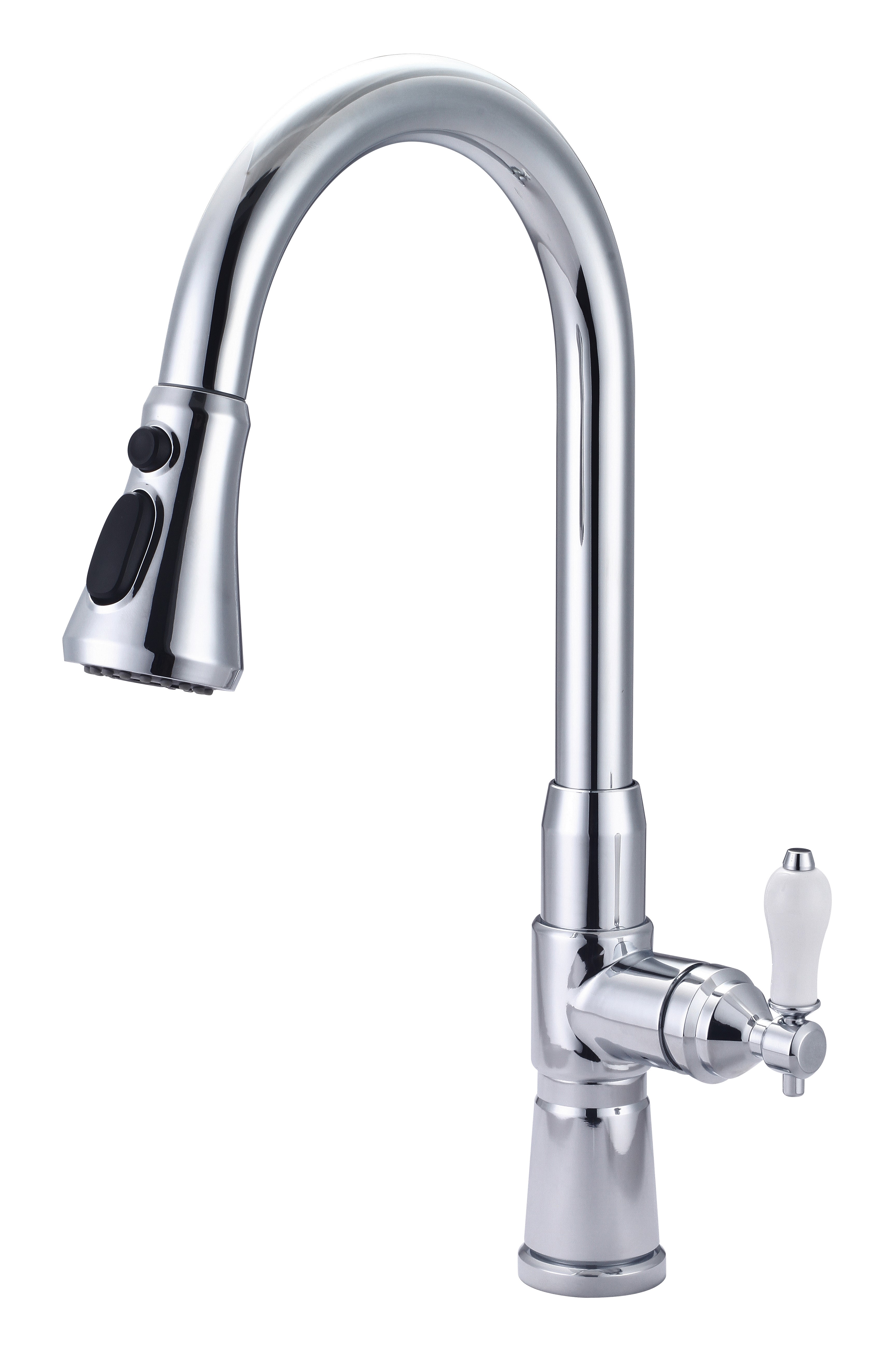 PULL DOWN KITCHEN FAUCETS WITH PORCELAIN LEVER HANDLES Taiwantrade   CP 941040 2.JPG