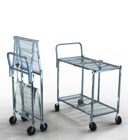 2T Folding Cart_Zinc