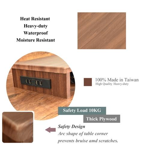 Premium Walnut Wooden Monitor Stand | Taiwantrade.com
