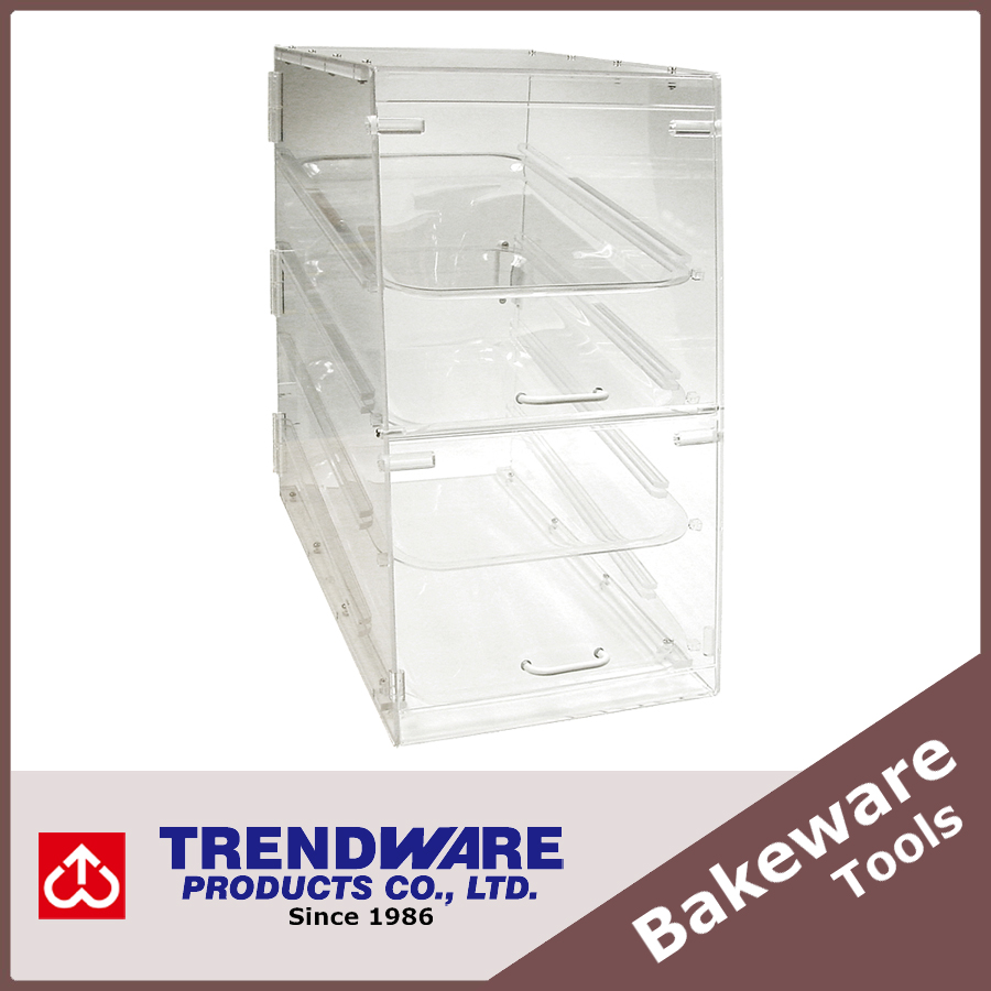 Transparent Acrylic Pastry Display Bakery Storage Case For