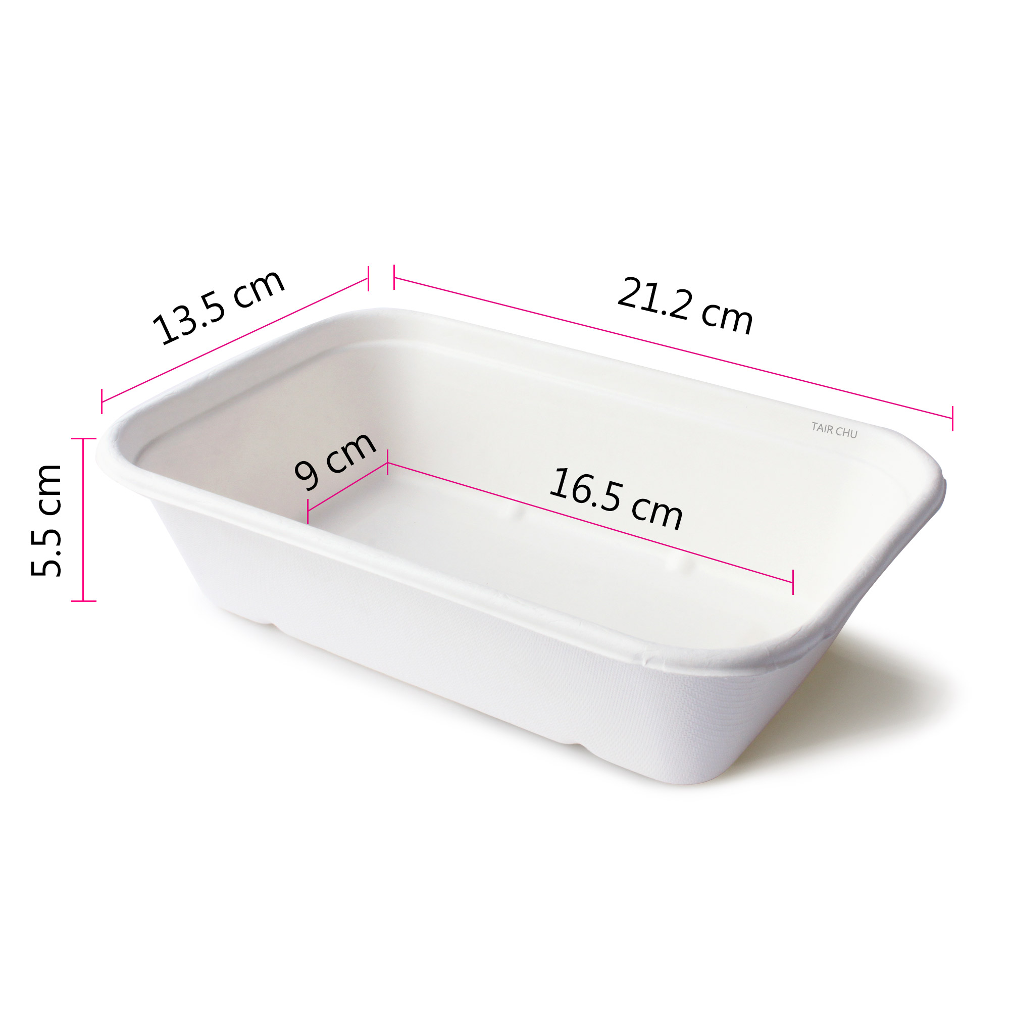 Environmentally Friendly Bagasse Rectangle Meal Container 1000ml Food Container Can Heat Up Taiwantrade Com