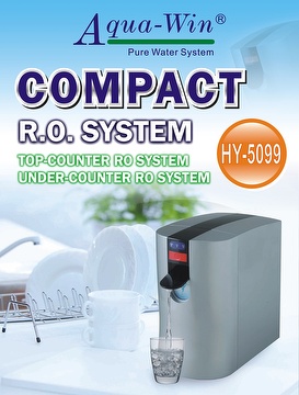 HY-5099T 5-STAGE LED COMPACT RO SYSTEM (WITH BOOSTER PUMP)(TOP-COUNTER)