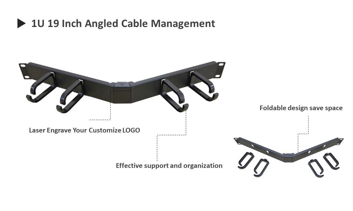 Es fácil organizar su cable de conexión Ethernet RJ45 mediante la gestión de cables en ángulo. También puede grabar el LOGOTIPO con láser para que se vea limpio y único.