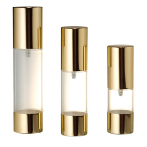 cylinder airless lotion bottle with lids