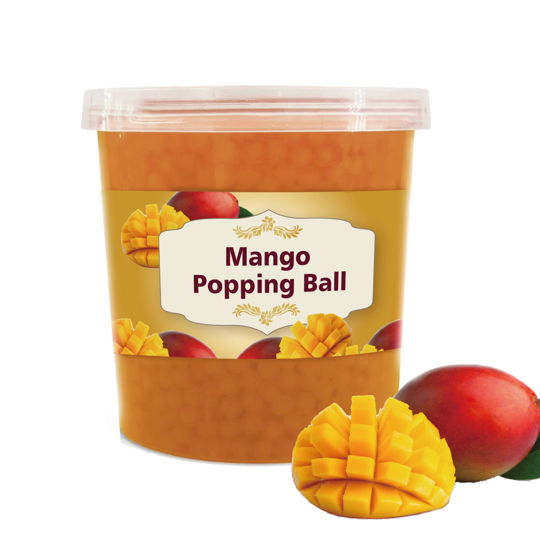 Mango popping boba (bursting boba)