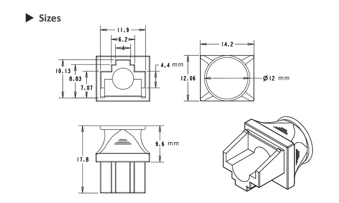 La petite poignée ronde du cache anti-poussière de la prise RJ45 vous permet de mettre et de retirer facilement, et l'ouverture précise du moule s'adapte parfaitement à tous les ports Ethernet RJ45.