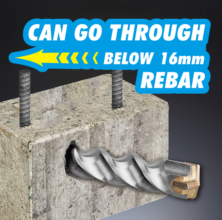 SDS plus 3 cutting edges Hammer Drill Bit
