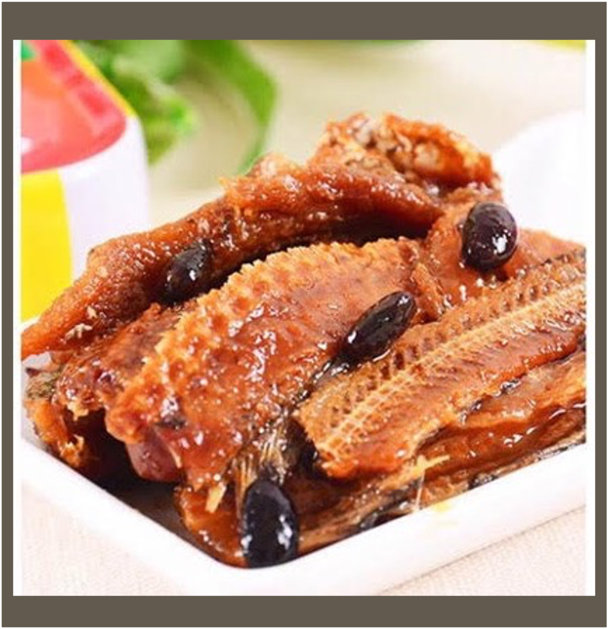 Canned Fried Eel Braised in Salty Black Beans 100G