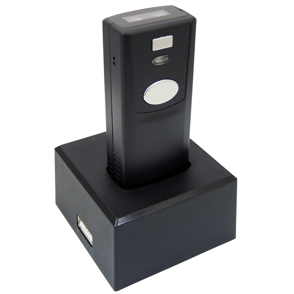MT830 Mini 2D Portable Wireless Scanner + MT613 Charging Cradle