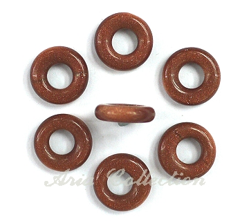 Gold Sand Stone Round Donut Shape