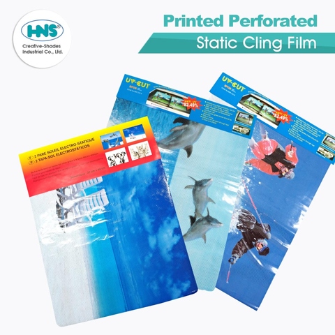 Printed Perforated Static Cling Film