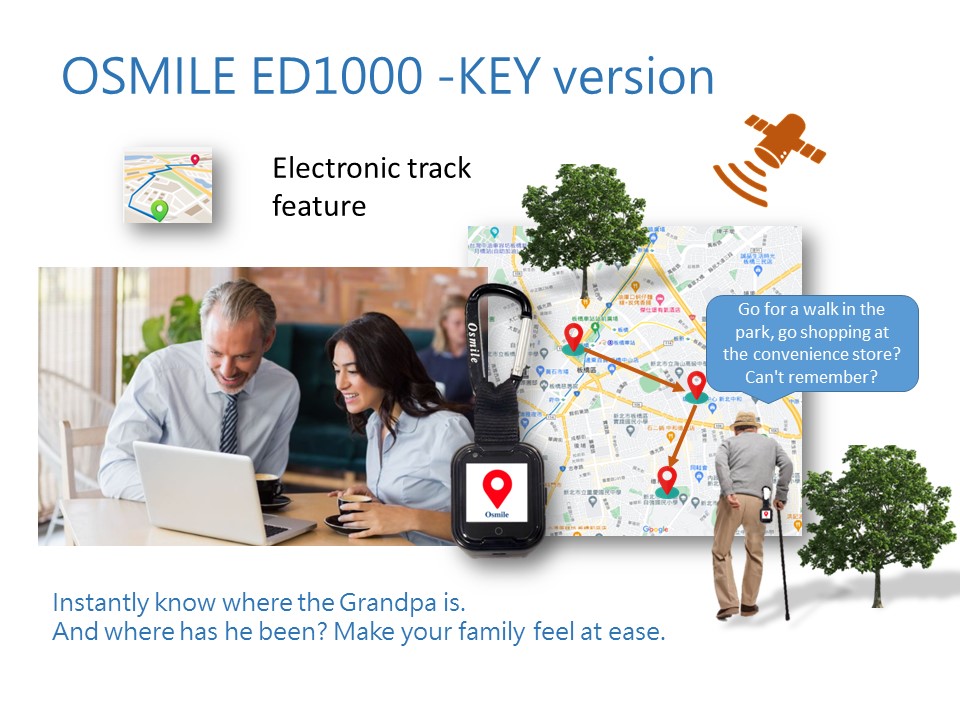 ED1000 - Senior Dementia & Alzheimer GPS Tracker Keychain