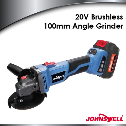 Johnswell® Professional 20V Cordless 100mm Brushless Angle Grinder