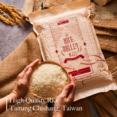 High-Quality Rice Taitung Chishang, Taiwan, White Rice