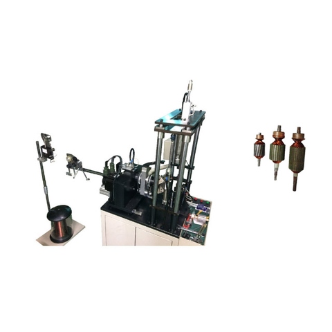 Vertical rotor winding machine