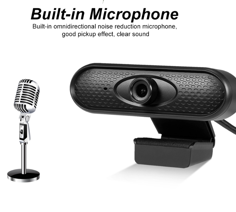 Hd 1080p Webcam Usb Camera With Built In Microphone