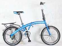 red iped folding bicycle